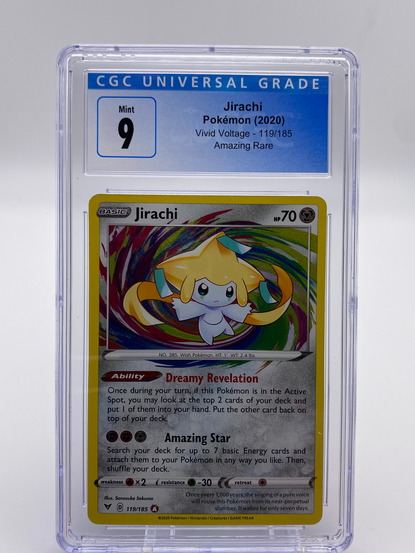 CGC 9 Jirachi Amazing Rare (Graded Card)