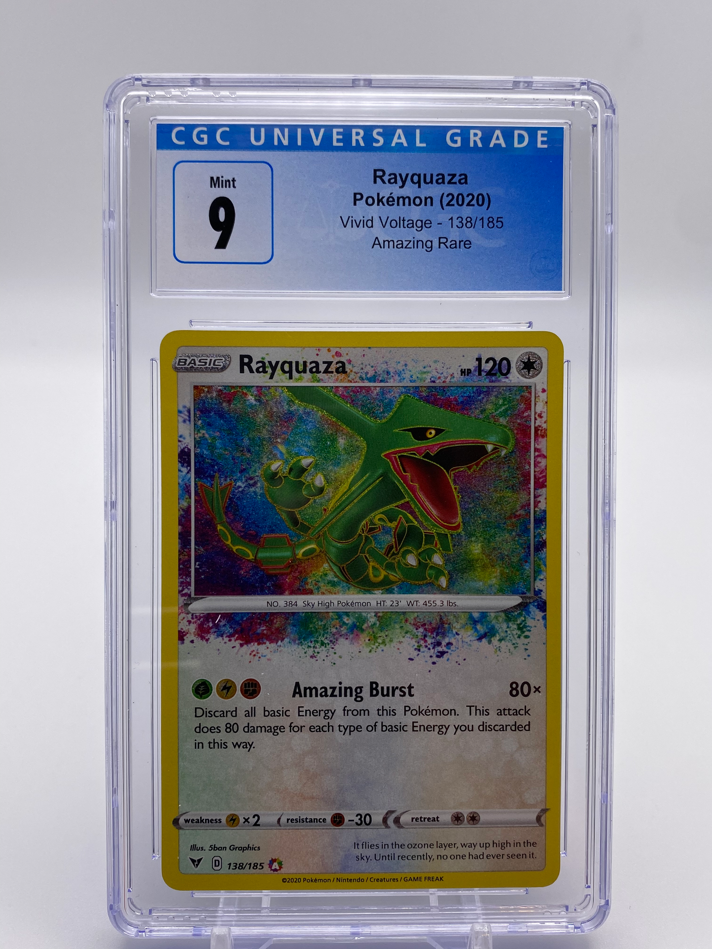 CGC 9 Rayquaza Amazing Rare (Graded Card)