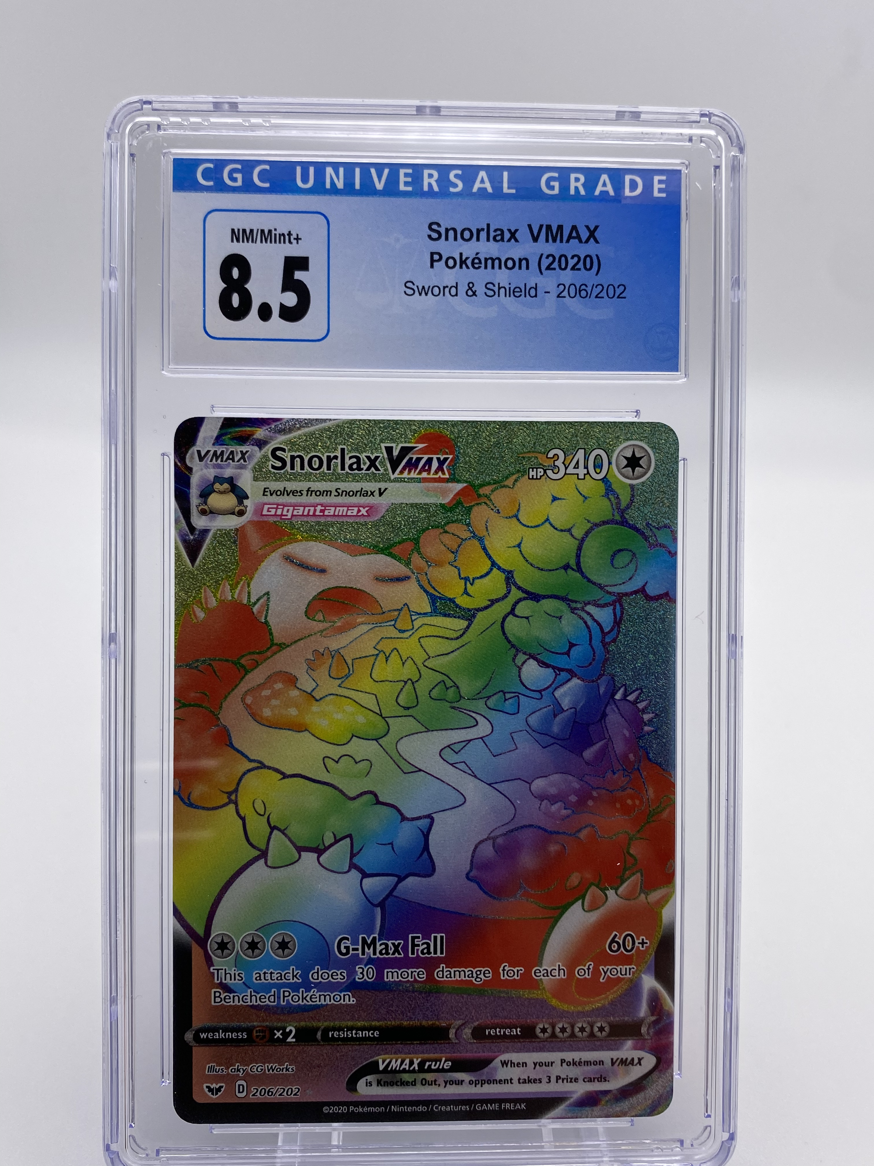 CGC 8.5 Snorlax VMAX Rainbow (Graded Card) – Phurion
