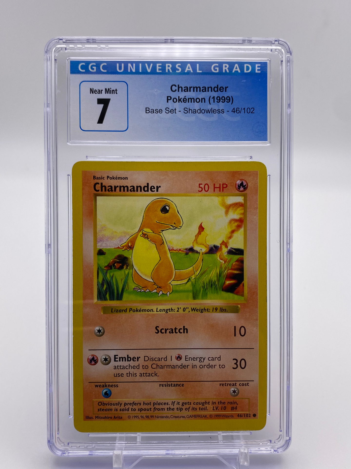 CGC 7 Charmander Shadowless (Graded Card)