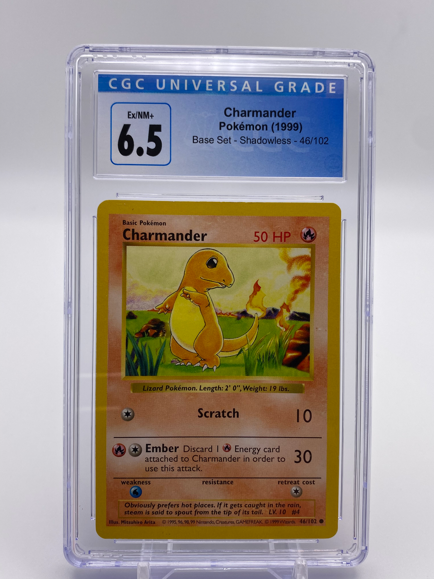 CGC 6.5 Charmander Shadowless (Graded Card)