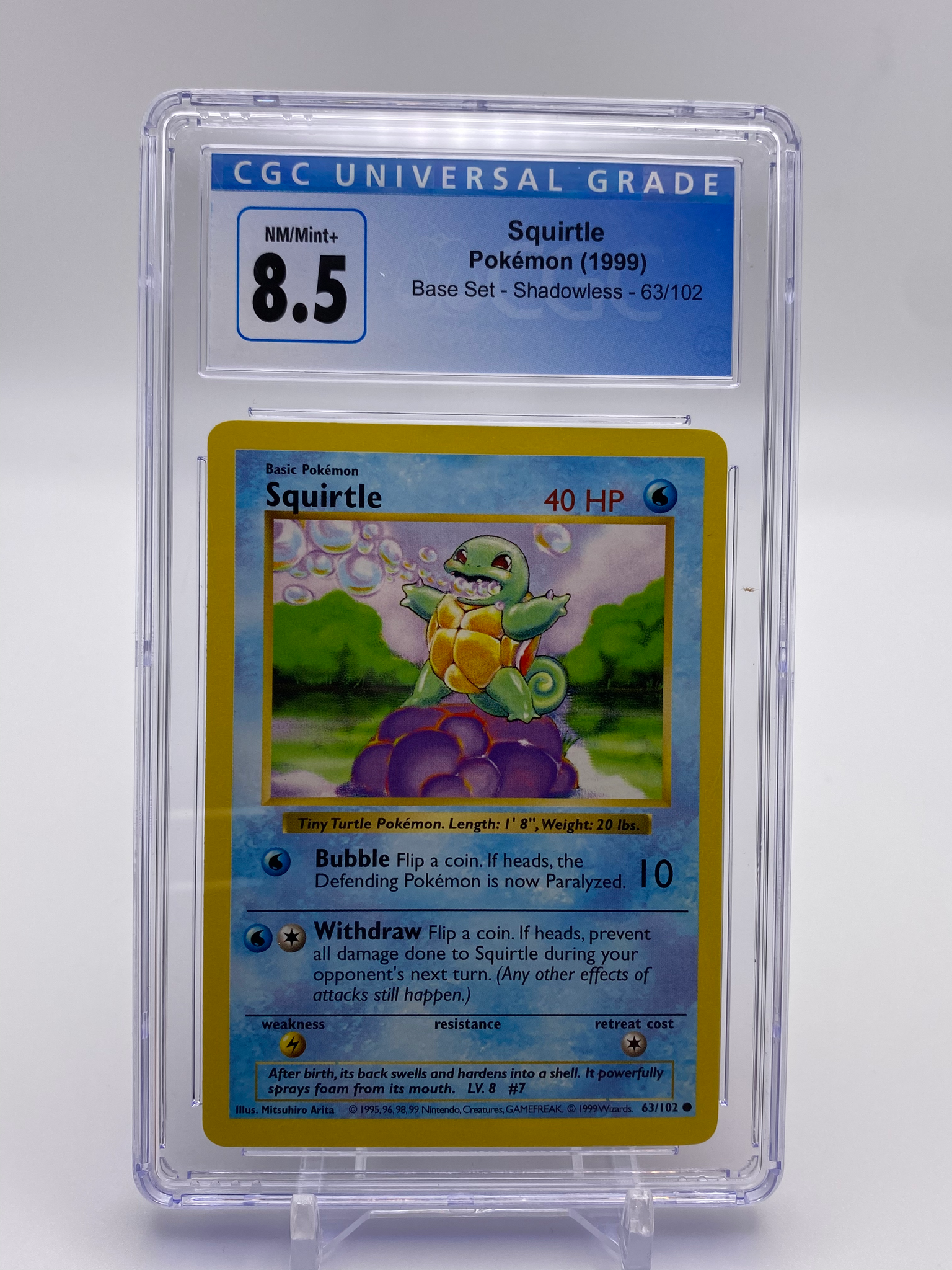 squirtle graded card 039 First Partners (Graded) Display Case CardAura 2023 Pokemon Japanese Sv2a-pokemon 151
