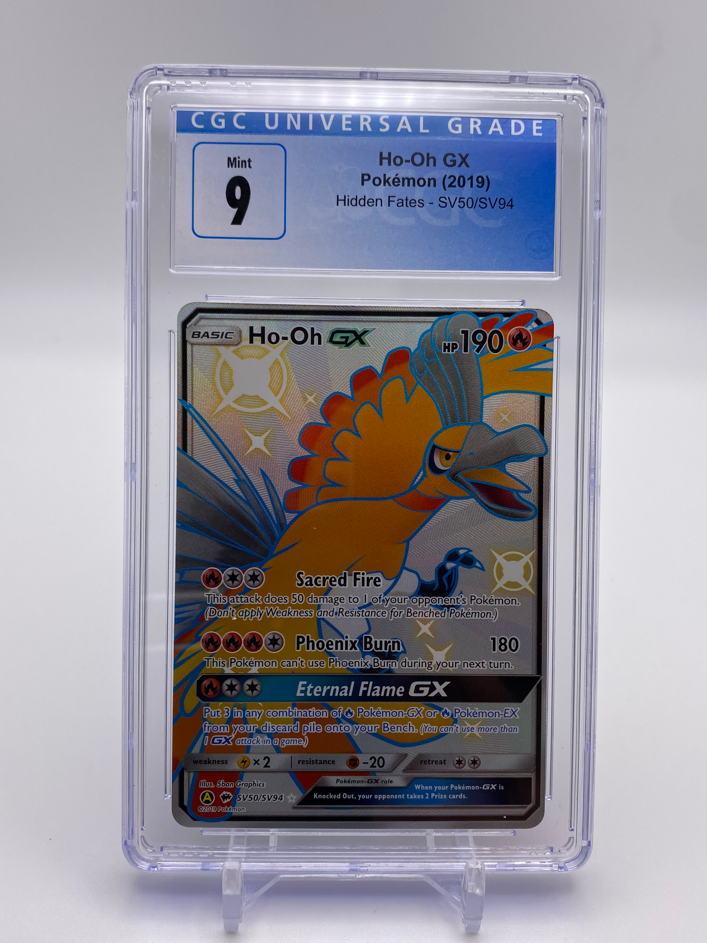 CGC 9 Ho-Oh GX Full Art Shiny (Graded Card)