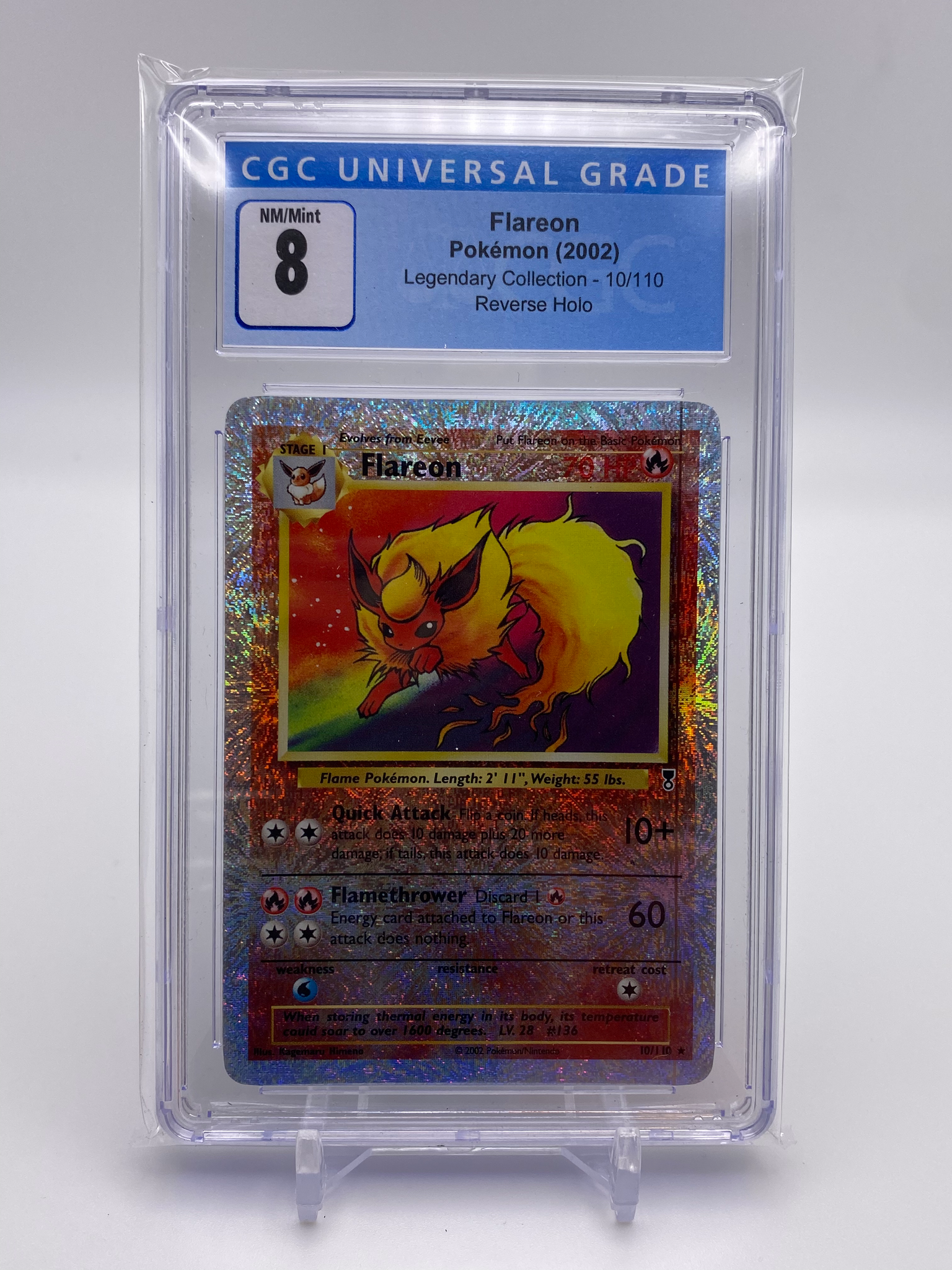 CGC 8 Flareon Firework Reverse Holo (Graded Card) Phurion CGC 8 Flareon Firework Reverse Holo (Graded Card) Phurion