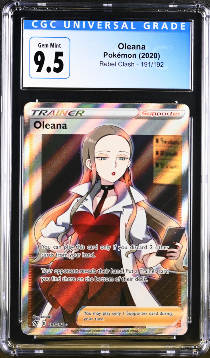 CGC 9.5 Oleana Full Art Trainer (Graded Card)