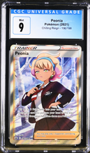Load image into Gallery viewer, CGC 9 Peonia Full Art Trainer (Graded Card)
