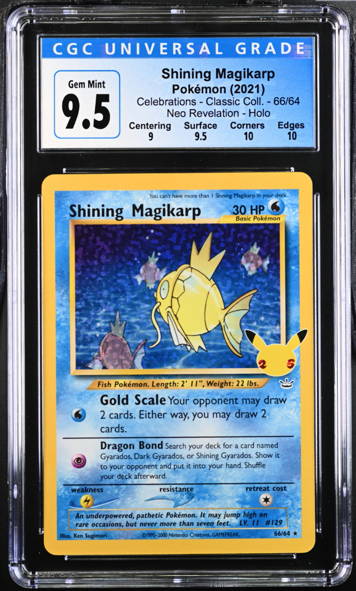 CGC 9.5 Shining Magikarp Classic Collection Holo (Graded Card) Phurion CGC 9.5 Shining Magikarp Classic Collection Holo (Graded Card) Phurion