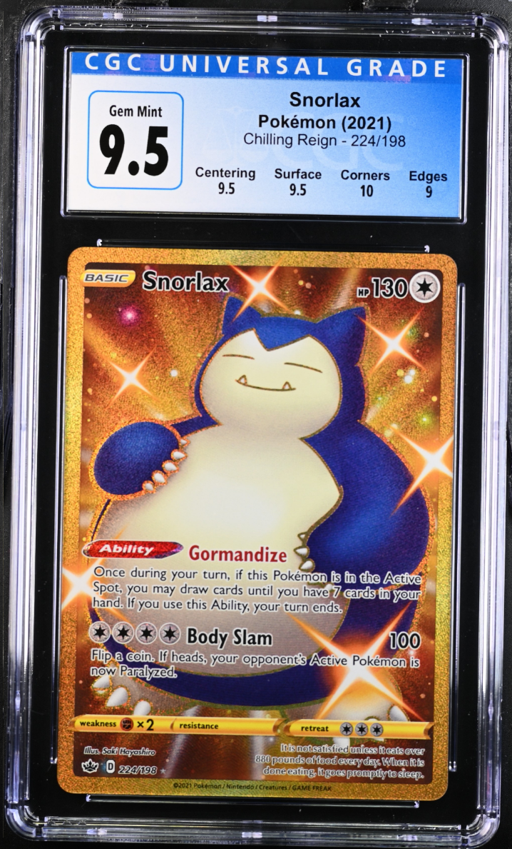 CGC 9.5 Snorlax Gold Shiny (Graded Card) Phurion CGC 9.5 Snorlax Gold Shiny (Graded Card) Phurion