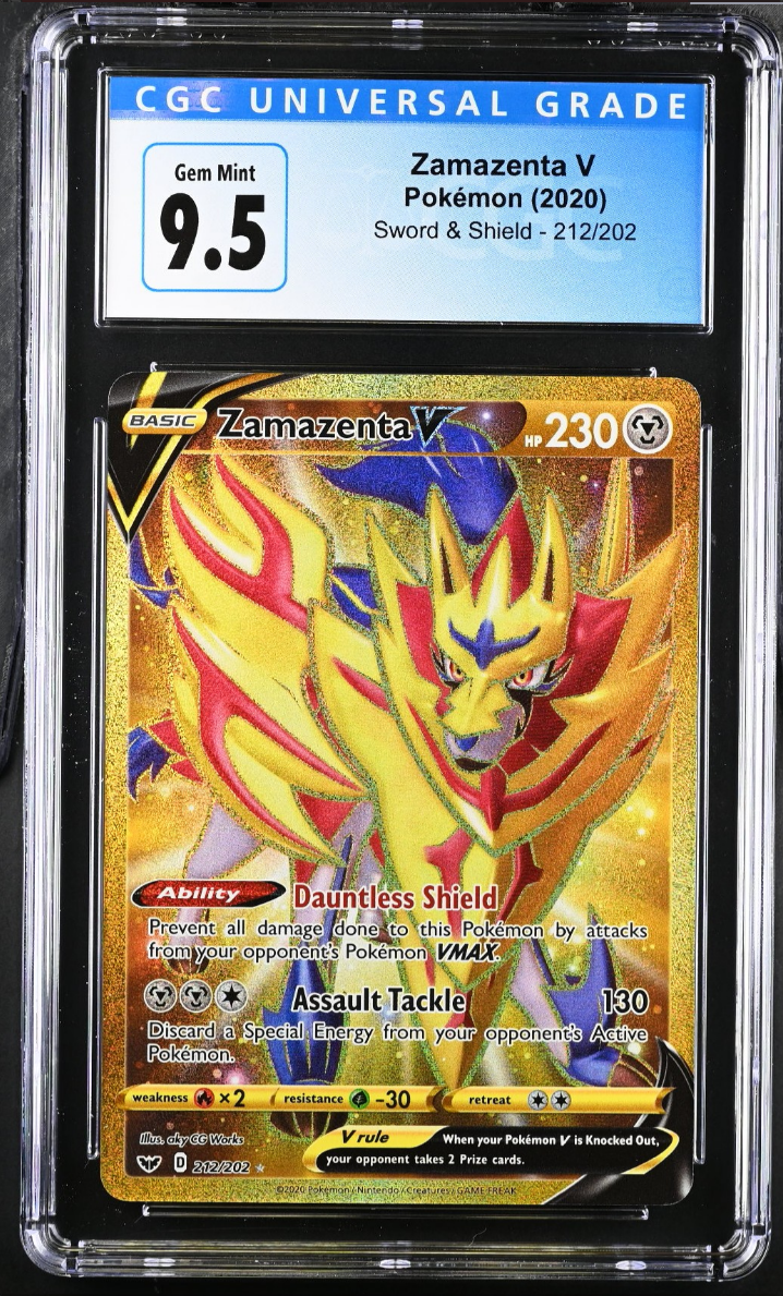 CGC 9.5 Zamazenta V Gold (Graded Card)